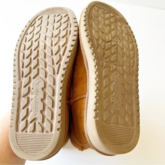 Koolaburra by UGG 9” Shearling Boots Size 5 Tan Suede Bow Details Warm Cozy Boot - Picture 3 of 11